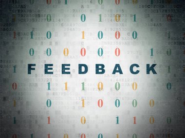 Ekonomi kavramı: dijital veri kağıt arka plan geribildirim