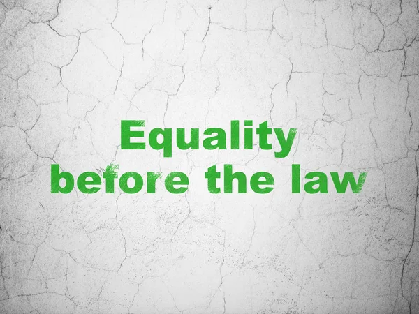 Conceito de política: Igualdade antes da lei sobre fundo de parede — Fotografia de Stock