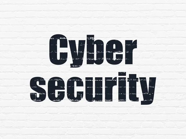 Privacy concept: Cyber Security on wall background — Stock Photo, Image