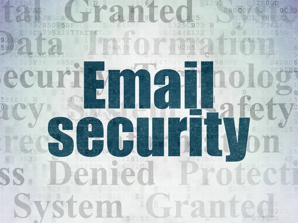 Protection concept: Email Security on Digital Data Paper background — Stock Photo, Image