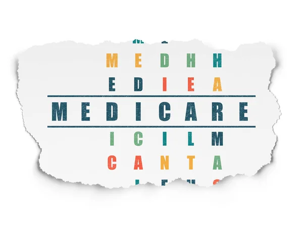 Medicine concept: Medicare in Crossword Puzzle — Stock Photo, Image