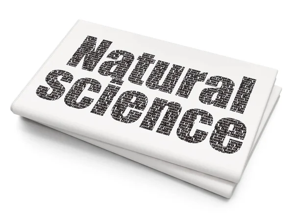 Concept de science : Sciences naturelles sur fond de journal vierge — Photo