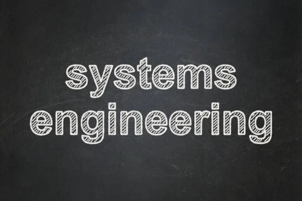 Science concept: Systems Engineering on chalkboard background — Stock Photo, Image