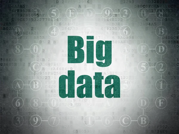 データの概念: デジタル データ用紙の背景に大きなデータ — ストック写真