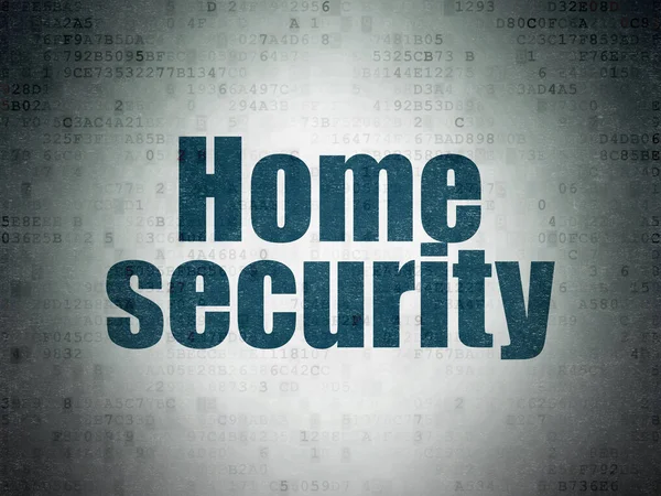 Concetto di privacy: sicurezza domestica su sfondo Digital Data Paper — Foto Stock