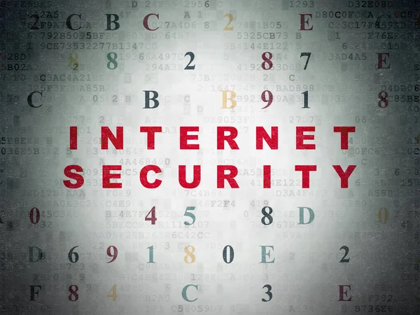Concept de confidentialité : Internet Security on Digital Data Paper background — Photo