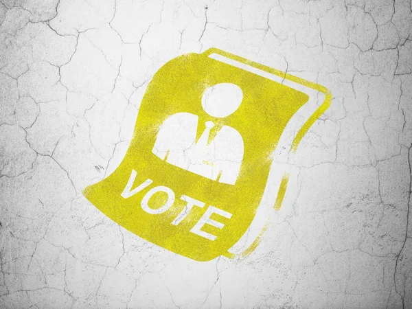 정치 개념: 벽 바탕에 투표 — 스톡 사진