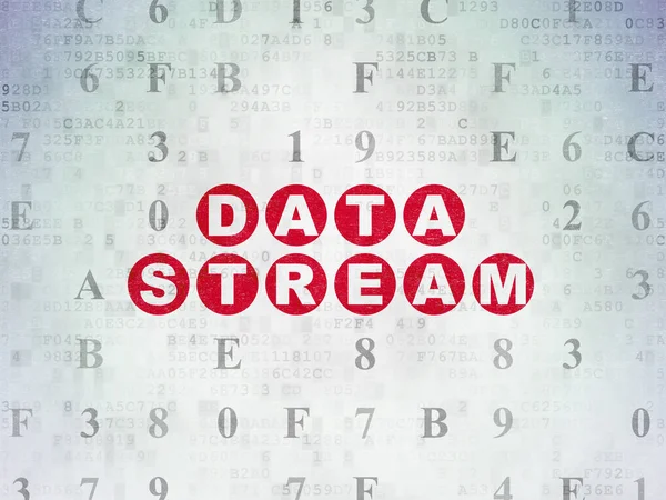 Data concept: Data Stream on Digital Data Paper background — Stock Photo, Image