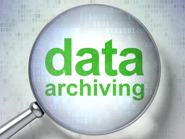 Data concept: Data Archiving with optical glass — Stock Photo, Image