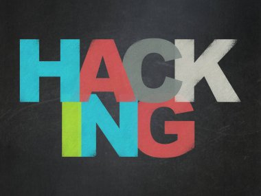 Güvenlik kavramı: okul yönetimi arka plan üzerinde Hacking