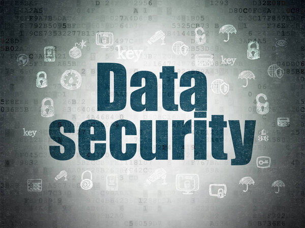 Safety concept: Data Security on Digital Data Paper background