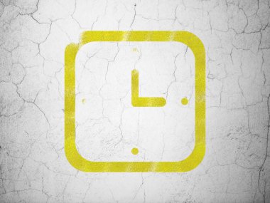 Zaman çizelgesi konsepti: Duvardaki arka planı izle