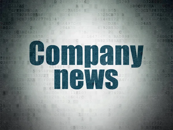 Concepto de noticias: Noticias de la compañía en el fondo del documento de datos digital —  Fotos de Stock