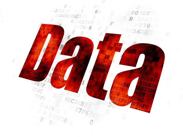 Concepto de datos: Datos sobre fondo digital — Foto de Stock