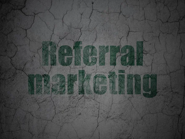 Concetto di marketing: Referral Marketing su sfondo grunge wall — Foto Stock