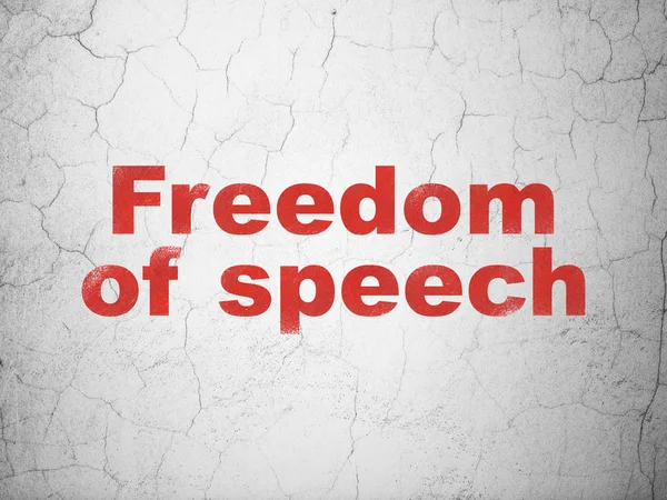 Politics concept: Freedom Of Speech on wall background