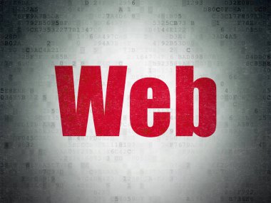 Web Tasarım: Web üzerinde dijital veri kağıt arka plan