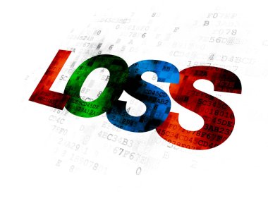 İş kavramı: kayıp dijital arka plan olarak