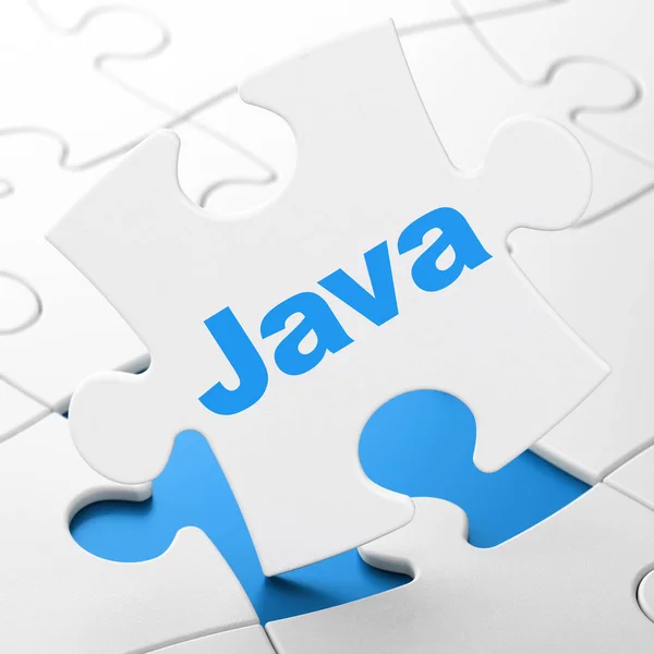 プログラミング概念: Java パズルの背景に — ストック写真