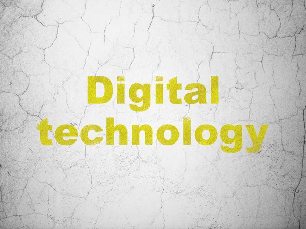 Conceito de dados: Tecnologia digital no fundo da parede — Fotografia de Stock