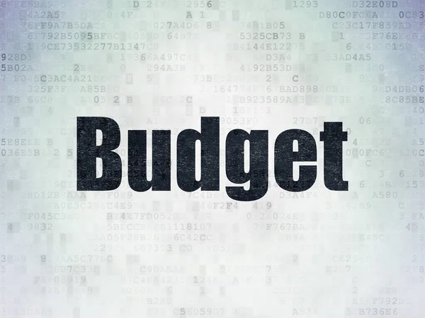 Pengar koncept: Budget på Digital Data papper bakgrund — Stockfoto