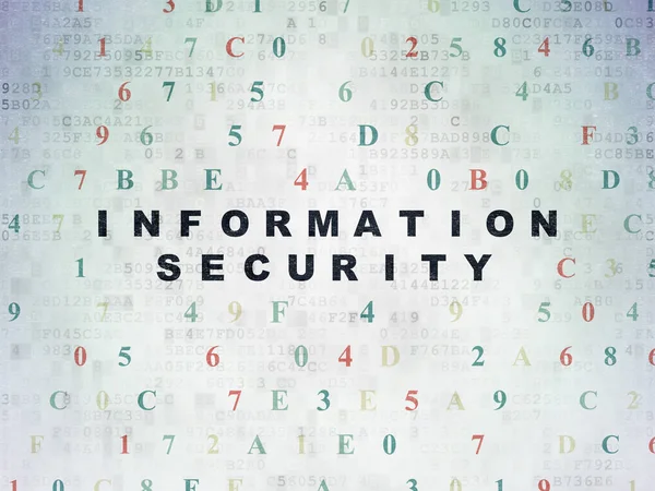 Concept de confidentialité : Sécurité de l'information sur papier numérique — Photo