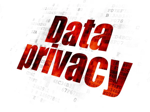 Concepto de seguridad: Privacidad de datos sobre fondo digital —  Fotos de Stock