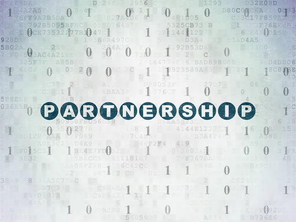 Concept d'entreprise : Partenariat sur le papier numérique — Photo