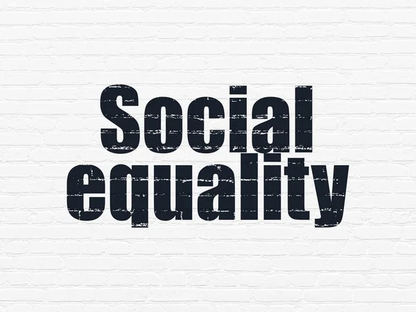Concept politique : Égalité sociale sur fond de mur — Photo