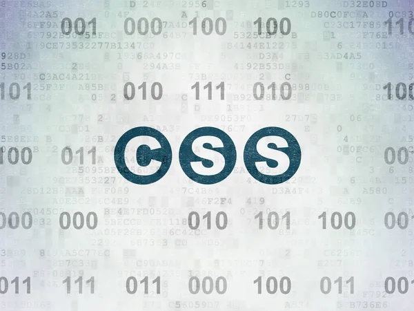 Database concept: Css op digitale Data-Paper achtergrond — Stockfoto