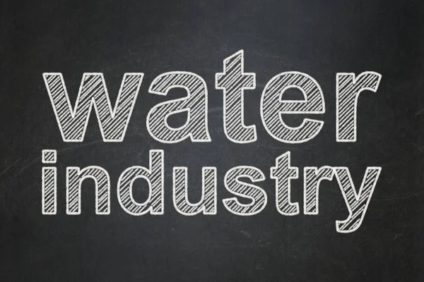 Industry concept: Water Industry on chalkboard background — Stock Photo, Image