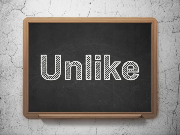 Social network concept: Unlike on chalkboard background — Stock Photo, Image