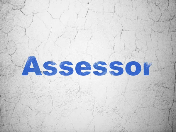 Insurance concept: Assessor on wall background — Stock Photo, Image