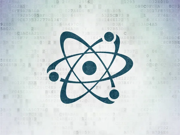 Bilim kavramı: molekül dijital veri kağıt arka plan üzerinde