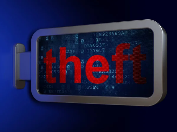 Security concept: Theft on billboard background — Stock Photo, Image