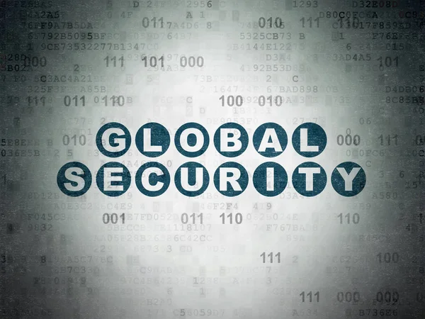 Concepto de seguridad: Seguridad global en el fondo del documento de datos digitales — Foto de Stock