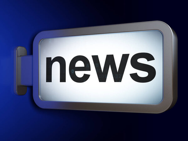 News concept: News on billboard background