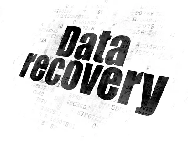 Gegevens concept: Data Recovery op digitale achtergrond — Stockfoto