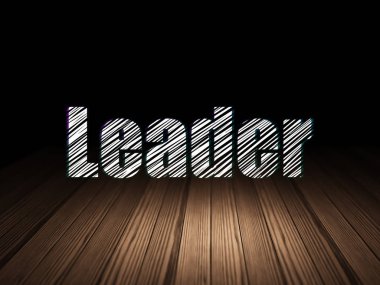 Ekonomi kavramı: grunge karanlık odada lideri