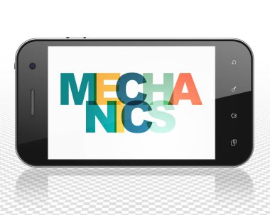 Bilim kavramı: ekranda mekaniği ile Smartphone