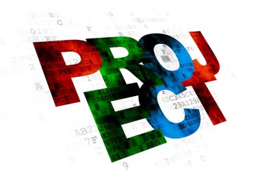 Ekonomi kavramı: dijital arka plan proje