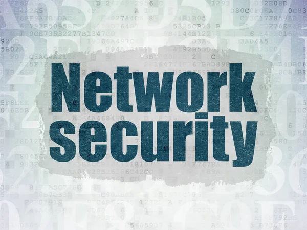 Protection concept: Network Security on Digital Data Paper background — Stock Photo, Image