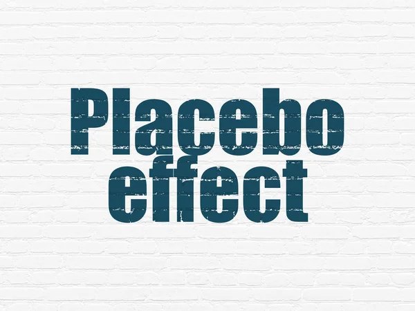 Healthcare concept: Placebo Effect on wall background — Stock Photo, Image