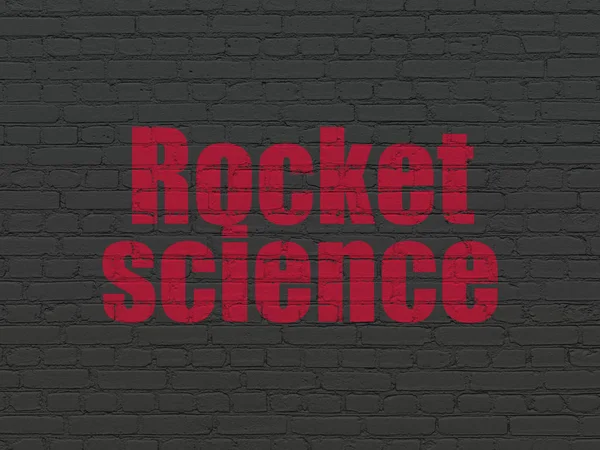 Concetto scientifico: Rocket Science sullo sfondo della parete — Foto Stock