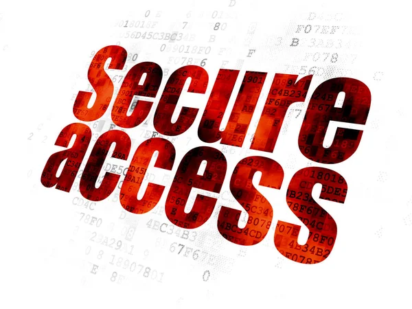 Pojęcie prywatności: bezpieczny dostęp na tle cyfrowy — Zdjęcie stockowe
