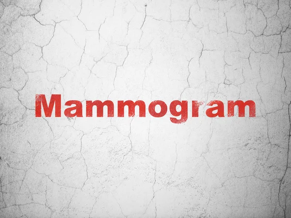 Gesundheitskonzept: Mammogramm auf Wandhintergrund — Stockfoto