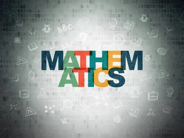 Concetto di istruzione: matematica su base Digital Data Paper — Foto Stock