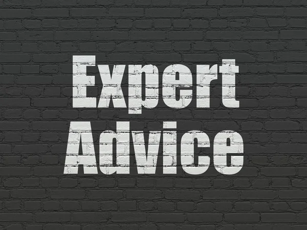 Conceito de lei: Expert Advice on wall background — Fotografia de Stock