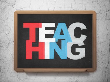 Eğitim kavramı: okul yönetimi arka plan üzerinde öğretim