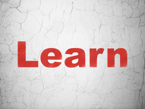 Utbildning koncept: Lär dig på väggen bakgrund — Stockfoto